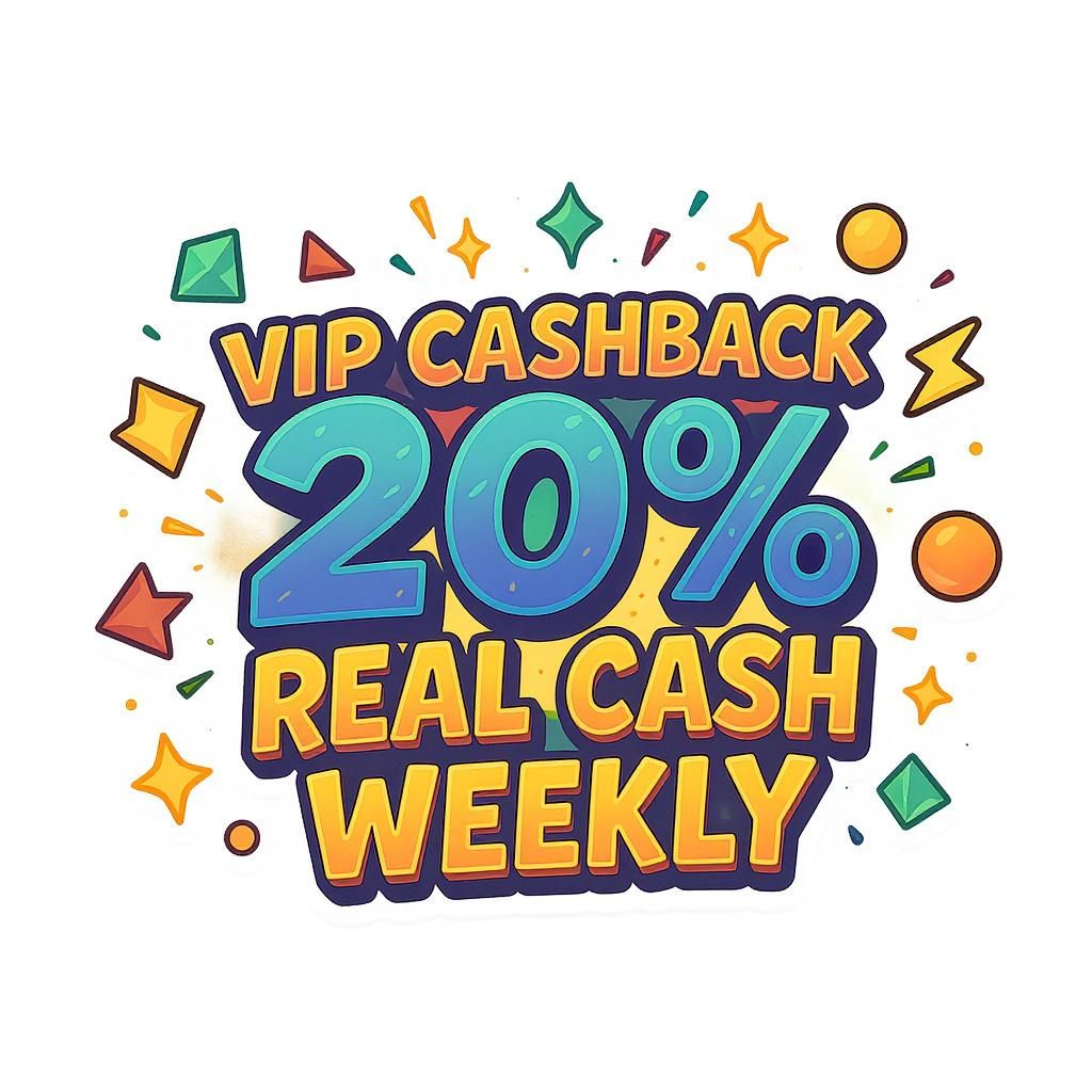 VIP Cashback: 20% Real Cash Weekly VIP Cashback: 20% Real Cash Weekly